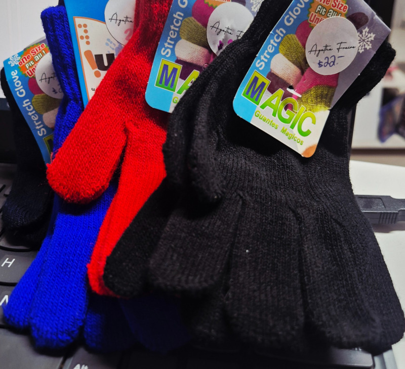 guantes tela