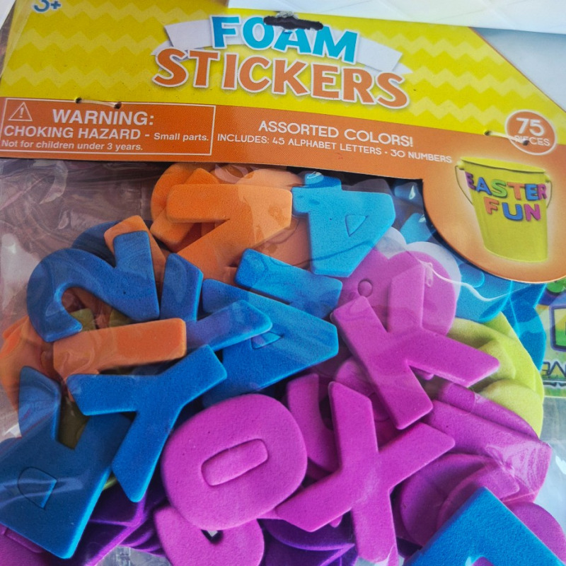 Letras fomy sueltos