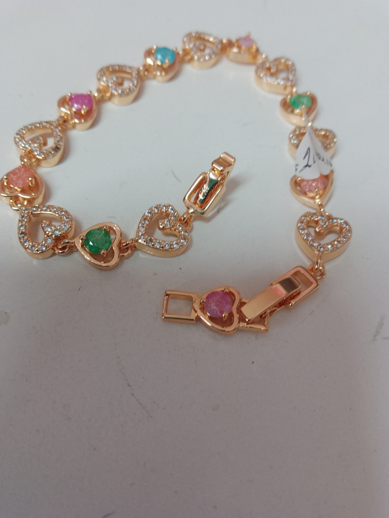 Pulsera colores oro laminado