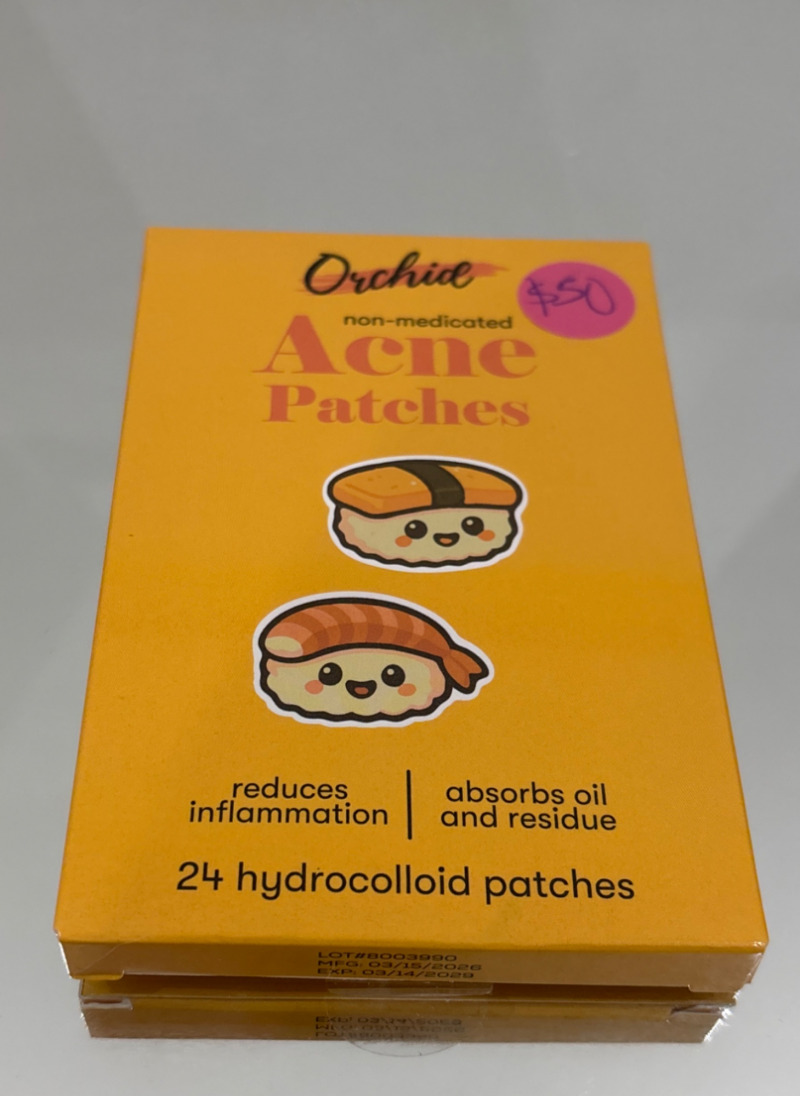 Orchid acné patches sushi