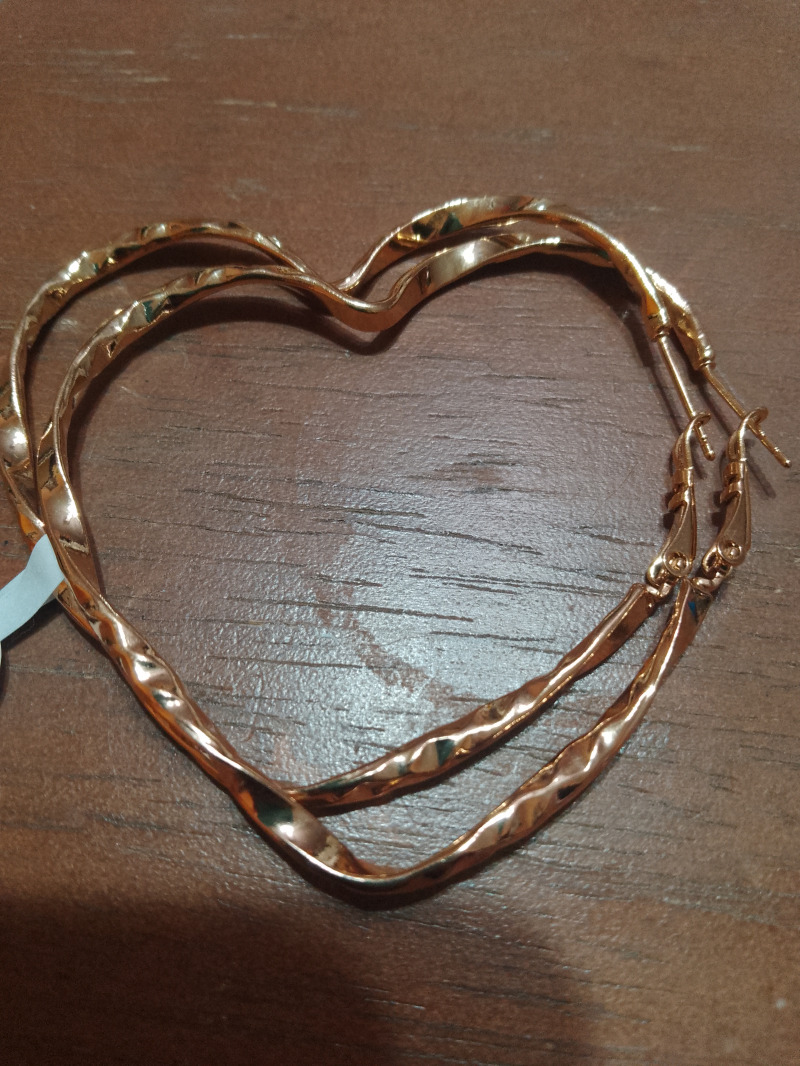 Arracada chapa de oro