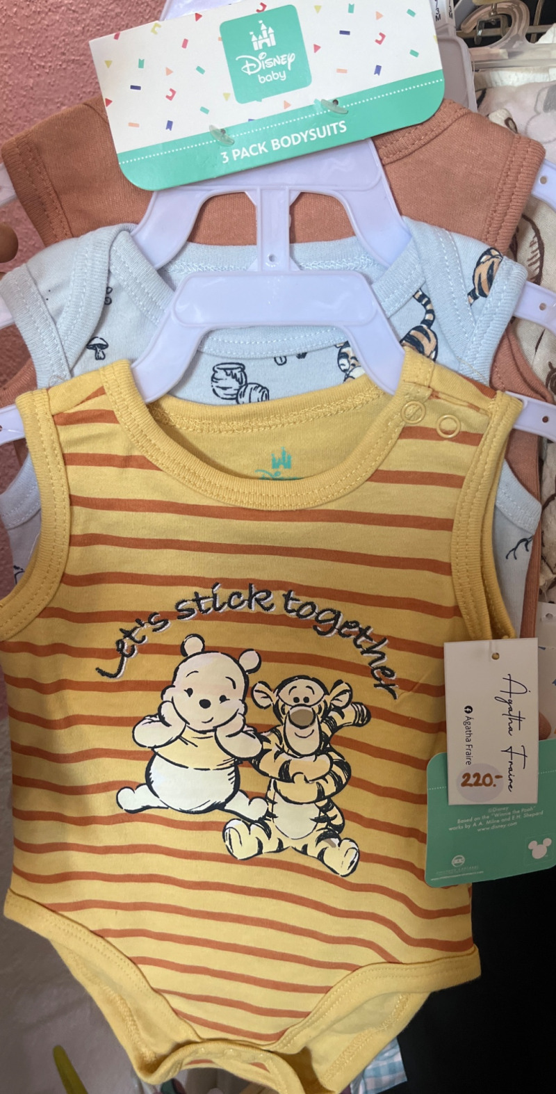 Set pañaleros winnie pooh 3 pzas