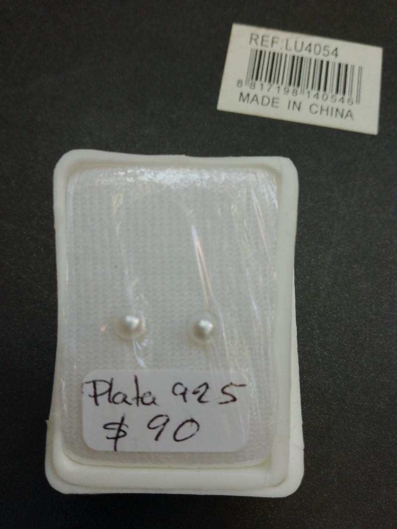 Broquel plata perla
