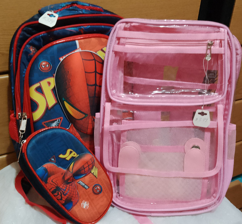 Mochila spiderman , mochila transparente