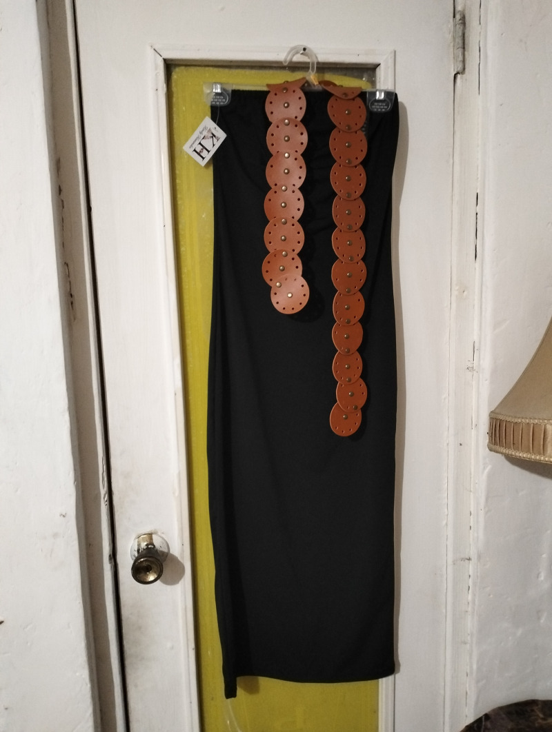Vestido lickra/cinto #99