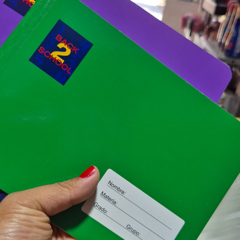 Libreta raya italiana back to scholl