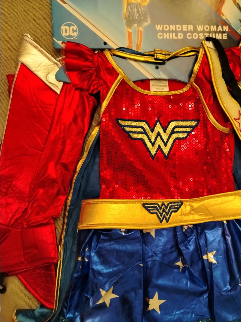 Disfraz super man mujer maravilla niña
