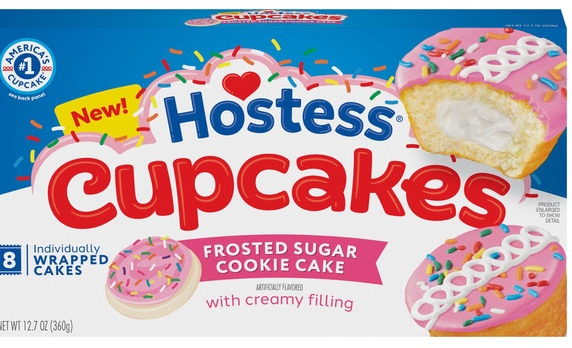 Hostess sugar cup cake rosa